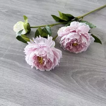 Искусственные цветы пионы шелковые 3-х голодные