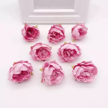 Искусственные цветы пионы шелковые 5 см 5 шт