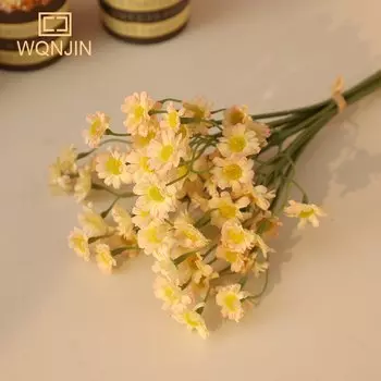 Искусственные цветы ромашки WQNJIN шелковые 6 шт.