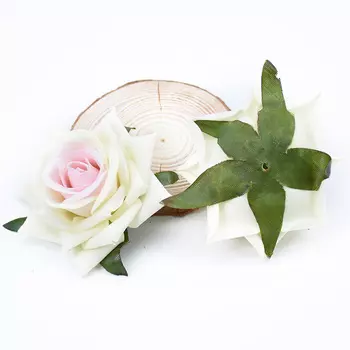 Искусственные цветы шелк медвежонок роза 2 шт ZQCY