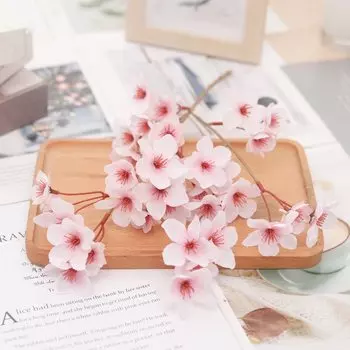 Искусственные цветы шелка DociDaci розовые сакуры 40 см