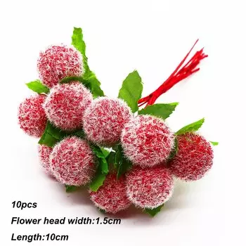 Искусственные цветы шелковые красные