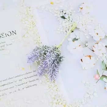 Искусственные цветы шелковые лаванда 6 шт. smr