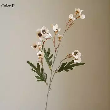 Искусственные цветы сливы, шелк, белый