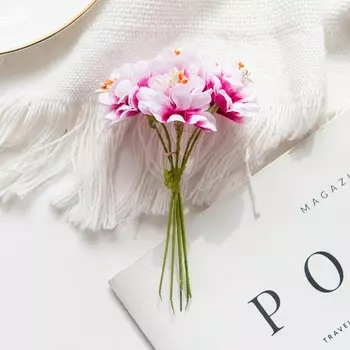 Искусственные цветы TTCY, шелковые гвоздики, 6/24 шт.