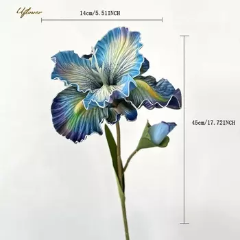 Искусственные цветы Uflower Букет розы ириса 45 см