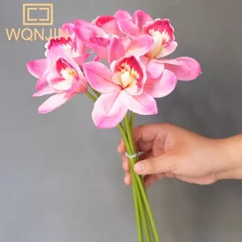 Искусственные цветы WQNJIN осенние бабочки и орхидеи 6 шт.