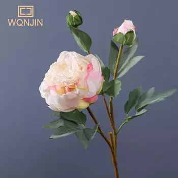 Искусственные цветы WQNJIN шелковые пионы для свадьбы