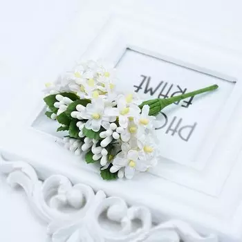 Искусственные цветы YEAHBUY, шелк, 12 штук