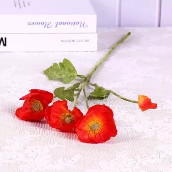 Искусственные цветы Yu Beauty: шелковые маки