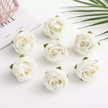 Искусственные цветы ZQCY, шелковые бутоны роз, 10 шт.