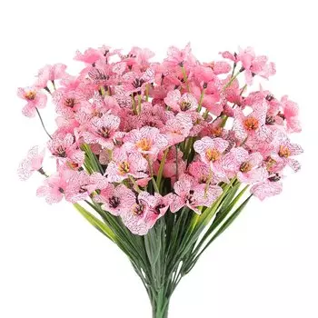 Искусственные цветы ZQNYCY, фиолетовые, набор из 18 штук