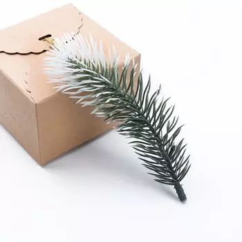 10 шт. снежинка сосновые иглы искусственные растения рождественский декоративный цветочный венок подарки «сделай сам» свадебные аксессуары распродажа