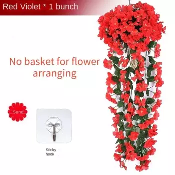 Искусственные фиолетовые висячие цветы OLOEY