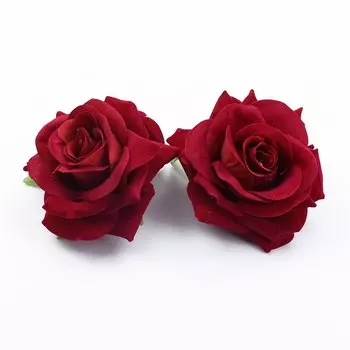 Искусственные фланелевые розы CYJT, 5 шт.