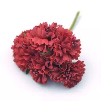 Искусственные гвоздики шелковые Nanairo для свадьбы