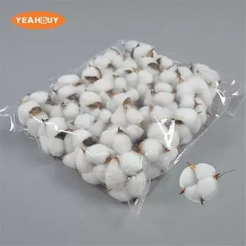 Искусственные хлопковые цветы YEAHBUY 80 шт.
