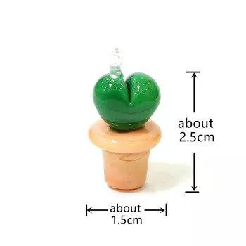 Искусственные кактусы из муранского стекла, 2 шт.