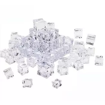 Искусственные кубики льда из акрила, 5 шт