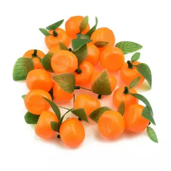 Искусственные мандарины MOONBIFFY, оранжевые, пластик