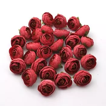 Искусственные мини-бутоны роз шелковые Nanairo