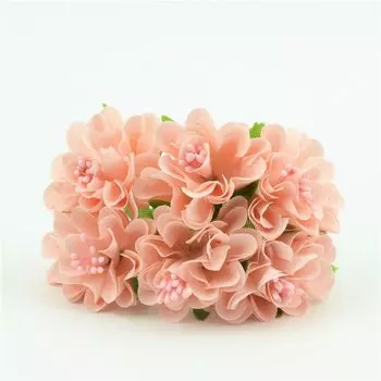 Искусственные мини-розы из шелка Nanairo, 6 шт.