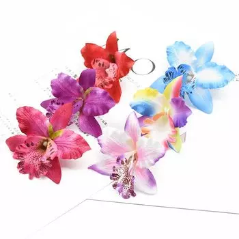 Искусственные орхидеи CYJT, шелк, 10 шт.