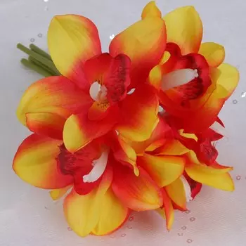 Искусственные орхидеи MEIHON, 6 штук