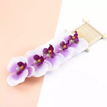 Искусственные орхидеи ZQCY, шелковые, 6 см, 10 шт.