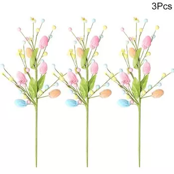 Искусственные пасхальные яйца с ветками деревьев xunyihappy