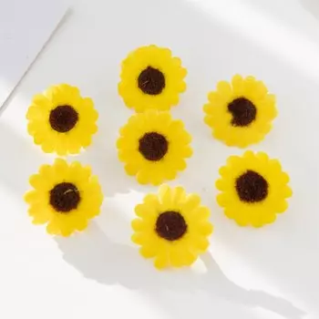Искусственные подсолнухи ZQCY, шелк, 100 шт