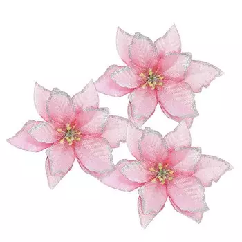 Искусственные пуансеттии ЗQCXLD, 10 шт.