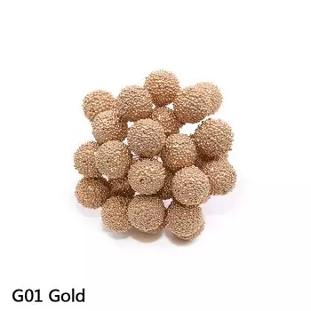 Искусственные ягоды CYZIWEIN, золотые/серебряные/красные, 40 шт.