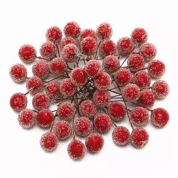 Искусственные рождественские ягоды RIBBON HOUSE 50 шт.