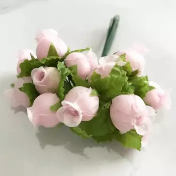 Искусственные розовые цветы для декора