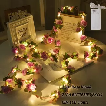 Искусственные розовые гирлянды Kahaul