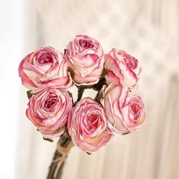 Искусственные розы amorobe, шелковые, разноцветные