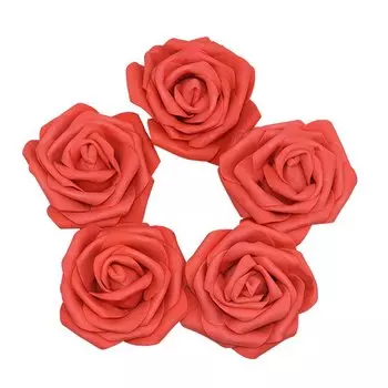 Искусственные розы из пенополиэтилена ZQCXLD, 10 см