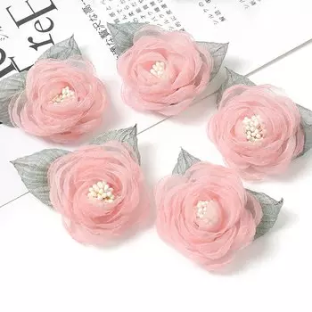 Искусственные розы из шелка HUAYUXIANG 5 шт.