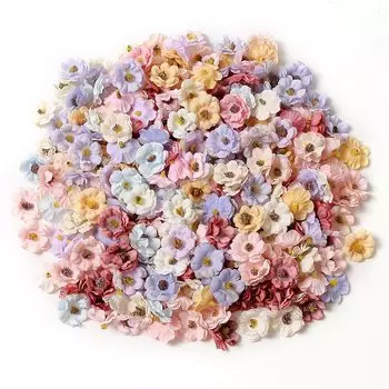 Искусственные розы из шелка MENGHAO, 50 шт.