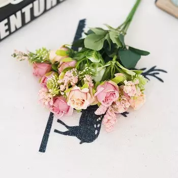 Искусственные розы Kahaul розового цвета