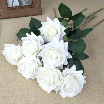 Искусственные розы MEIHON, 11 шт., белые, красные, фиолетовые, розовые