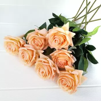 Искусственные розы MHONTILY, 12 шт., белые, красные, фиолетовые, розовые