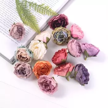 Искусственные розы пионов HUAYUXIANG, 10 шт.