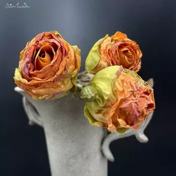 Искусственные розы SunMade, красные, шелковые, 3 штуки