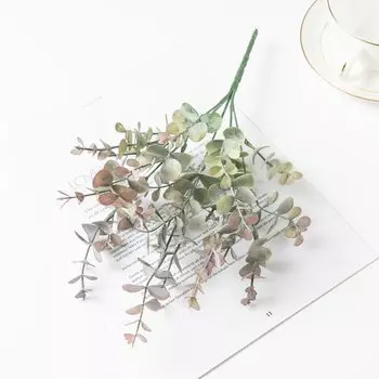 Искусственные розы, зелёный эвкалипт, букет, smr