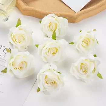 Искусственные розы ZQCY, шелковые, розовые, 10 шт.