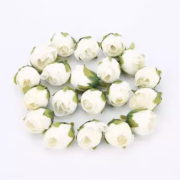 Искусственные шелковые чайные бутоны HUAYUXIANG