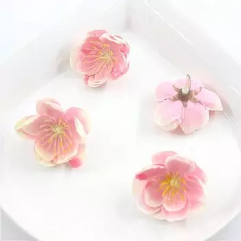 Искусственные шелковые цветочные головки вишни YEAHBUY 3см 20шт