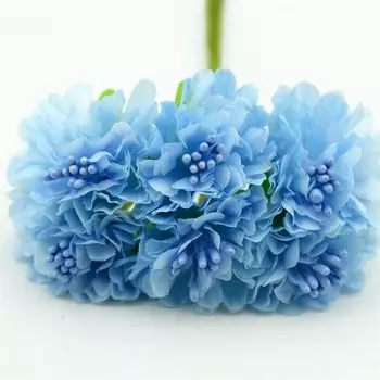 Искусственные шелковые цветы Nanairo для свадьбы 6/60 шт